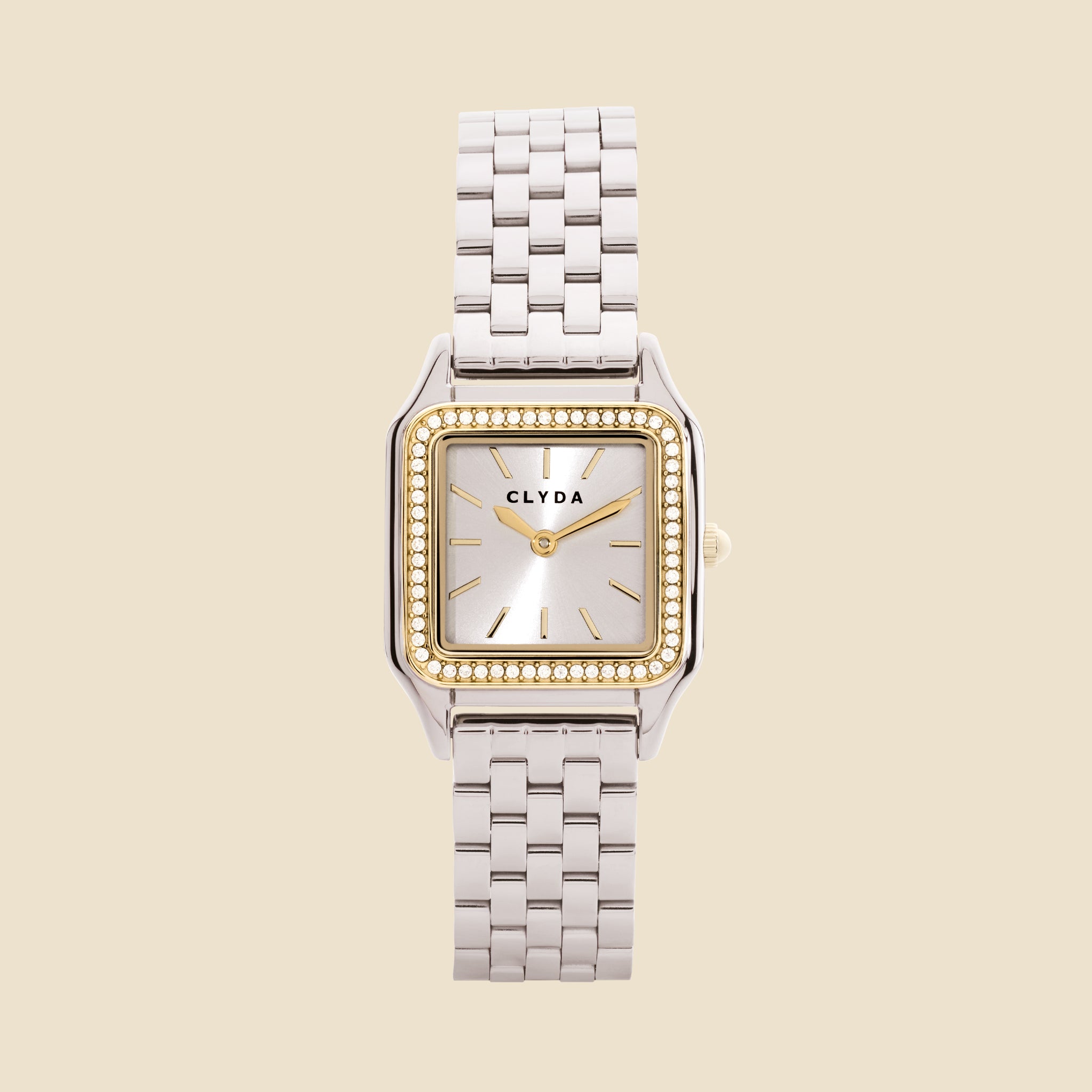 Montre argentée cadran blanc M - Solène