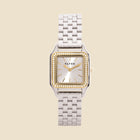 Montre argentée cadran blanc M - Solène
