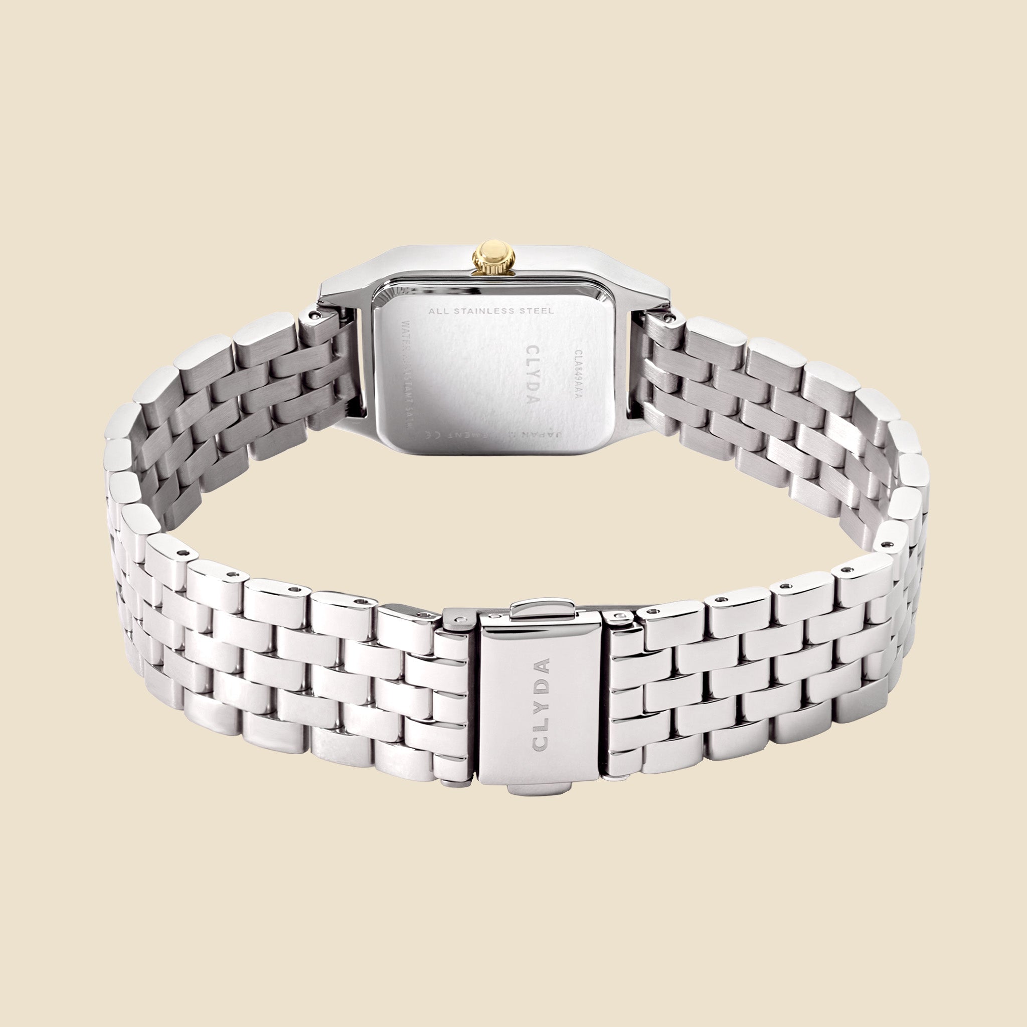 Montre argentée cadran blanc M - Solène