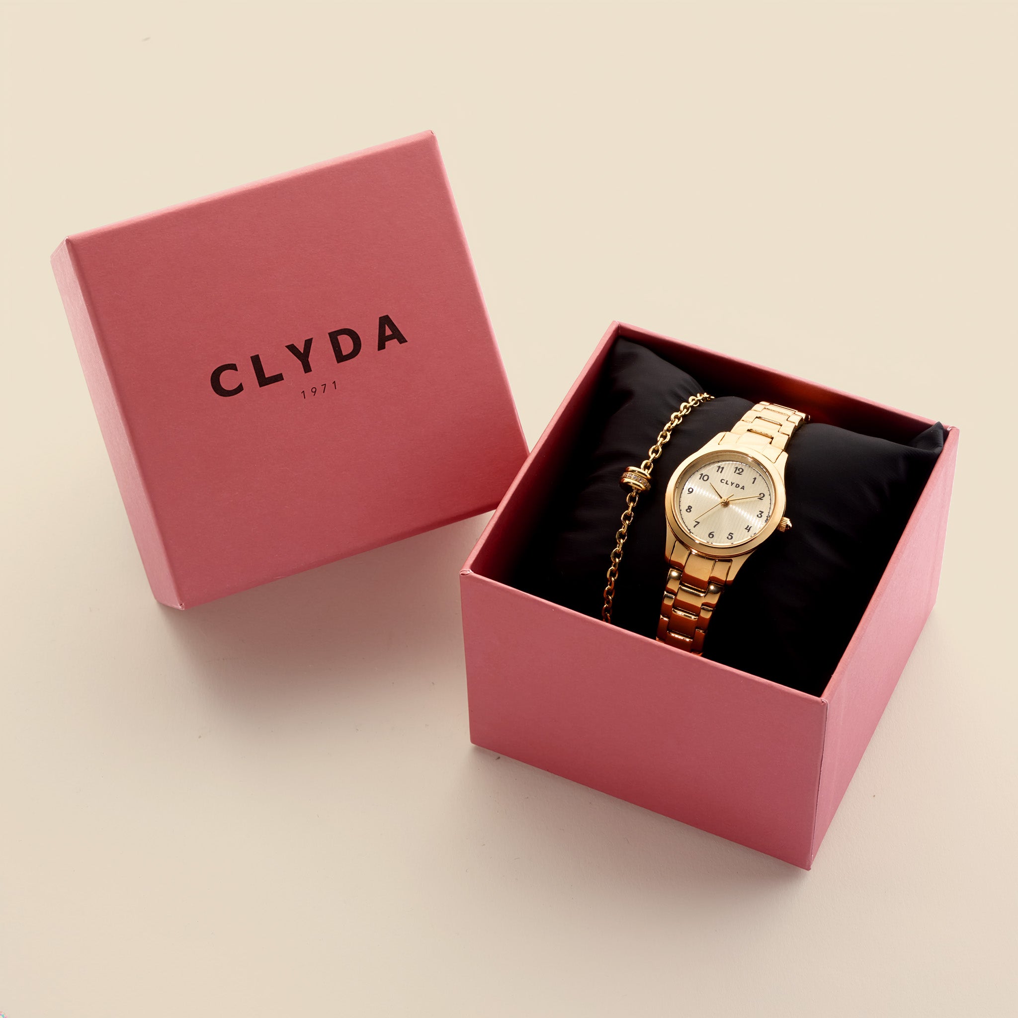 Coffret montre dorée - Inès